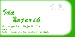 ida majerik business card